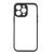 For iPhone 12 Pro Frosted TPU + Transparent PC Phone Case(Black)