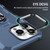 For iPhone 15 Pro Ring Holder Armor Hybrid Phone Case(Blue)