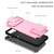 For iPhone 15 Stereoscopic Holder Sliding Camshield Phone Case(Pink)