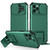 For iPhone 15 Pro Stereoscopic Holder Sliding Camshield Phone Case(Green)