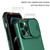 For iPhone 15 Pro Stereoscopic Holder Sliding Camshield Phone Case(Green)