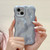 For iPhone 12 Pro Max Wave Bubbles TPU Phone Case(Pearlescent Blue)