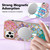 For iPhone 13 Pro Marble Pattern Dual-side IMD Magsafe TPU Phone Case(Colorful Scales)