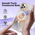 For iPhone 14 Pro Max Marble Pattern Dual-side IMD Magsafe TPU Phone Case(White Marble)