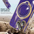 For iPhone 15 Multifunction Electroplating MagSafe Holder Phone Case(Dark Purple)