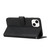 For iPhone 15 Plus Stitching Calf Texture Buckle Leather Phone Case(Black)