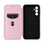 For Samsung Galaxy M34 5G Carbon Fiber Texture Flip Leather Phone Case(Pink)
