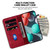 For iPhone 11 Pro 7-shaped Embossed Leather Phone Case(Red)