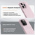 For iPhone 13 LK MagSafe Magnetic Silicone Phone Case(Pink)