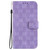 For iPhone 12 mini Double 8-shaped Embossed Leather Phone Case(Purple)