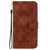 For iPhone 11 Double 8-shaped Embossed Leather Phone Case(Brown)