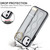 For iPhone 11 Non-slip Full Coverage Ring PU Phone Case with Wristband(Silver)