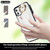 For iPhone 11 Non-slip Full Coverage Ring PU Phone Case with Wristband(White)