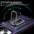 For iPhone 13 Camshield Robot TPU Hybrid PC Phone Case(Purple)
