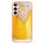 For Samsung Galaxy S23 FE 5G Electroplating Marble Dual-side IMD Phone Case(Draft Beer)