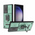 For Samsung Galaxy S23 Ultra 5G Sliding Camshield TPU + PC Shockproof Phone Case with Holder(Green)