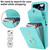For Samsung Galaxy Z Flip4 Litchi Texture RFID Card Slot Phone Case with Ring Holder(Green) For Samsung Galaxy Z Flip4 Litchi Texture RFID Card Slot Phone Case with Ring Holder(Green)