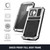 For iPhone 15 Pro R-JUST Shockproof Life Waterproof Dust-proof Metal + Silicone Phone Case with Holder(Silver)