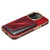 For iPhone 15 Pro Max Denior Oil Wax Leather Electroplating Card Slot Holder Phone Case(Red)