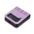 For Samsung Galaxy Z Flip4 Plaid Embossed Leather Phone Case(Purple)