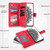 For iPhone 11 Pro Multi-Card Totem Zipper Leather Phone Case(Red) For iPhone 11 Pro Multi-Card Totem Zipper Leather Phone Case(Red)