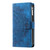 For iPhone 11 Multi-Card Totem Zipper Leather Phone Case(Blue)