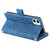 For iPhone 11 Multi-Card Totem Zipper Leather Phone Case(Blue)