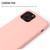 For iPhone 12 mini Liquid Silicone Phone Case(Brilliant Pink)