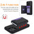 For iPhone 11 RFID Anti-theft Detachable Card Bag Leather Phone Case(Black)