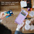 For iPhone 12 Pro Max RFID Anti-theft Detachable Card Bag Leather Phone Case(Purple) For iPhone 12 Pro Max RFID Anti-theft Detachable Card Bag Leather Phone Case(Purple)