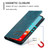 For iPhone 15 TTUDRCH RFID Retro Texture Magnetic Leather Phone Case(Greem)