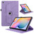 For Samsung Galaxy Tab A7 Lite T220 Tree Life Embossed Rotation Leather Tablet Case(Purple)