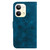 For OPPO Reno9 Pro Lily Embossed Leather Phone Case(Dark Blue)