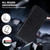 For iPhone 12 Pro / 12 Skin Feeling Oil Leather Texture PU + TPU Phone Case(Black)