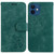 For iPhone 12 mini Little Tiger Embossed Leather Phone Case(Green)