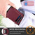 For Samsung Galaxy S22+ 5G Zipper Card Slots RFID Phone Case(Wine Red)