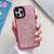 For iPhone 13 Pro Max Glitter Epoxy Shockproof Phone Case(Pink)