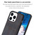 For iPhone 15 Pro BF28 Frosted Card Bag Phone Case with Holder(Black)