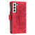 For Samsung Galaxy S22 5G Multi-Card Totem Zipper Leather Phone Case(Red) For Samsung Galaxy S22 5G Multi-Card Totem Zipper Leather Phone Case(Red)