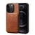 For iPhone 12 Pro Max Imitation Crocodile Leather Back Phone Case with Holder(Brown)