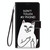 For Samsung Galaxy S9+ Coloured Drawing Cross Texture Horizontal Flip PU Leather Case with Holder & Card Slots & Wallet & Lanyard(Middle Finger White Cat)