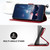 For iPhone 13 Pro Max Rhombic Texture Leather Phone Case with Lanyard(Red)