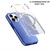 For iPhone 15 Plus Colorful 2 in 1 MagSafe Holder Phone Case(Purple)
