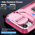 For iPhone 14 Sliding Camshield Holder Phone Case(Pink + Rose Red)