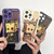 For iPhone 15 Liquid Angel Eyes Paper Bag Man TPU Phone Case(Purple)