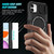 For iPhone 11 Sliding Camshield Magsafe Holder TPU Hybrid PC Phone Case(Black)