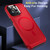 For iPhone 15 Plus Shield Armor MagSafe TPU Hybrid PC Phone Case(Red)