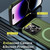 For iPhone 15 Shield Armor MagSafe TPU Hybrid PC Phone Case(Grass Green)