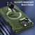 For iPhone 15 Shield Armor MagSafe TPU Hybrid PC Phone Case(Grass Green)