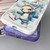 For iPhone 14 Plus Liquid Angel Eyes Hip Hop Rabbit TPU Phone Case(Purple Petal)